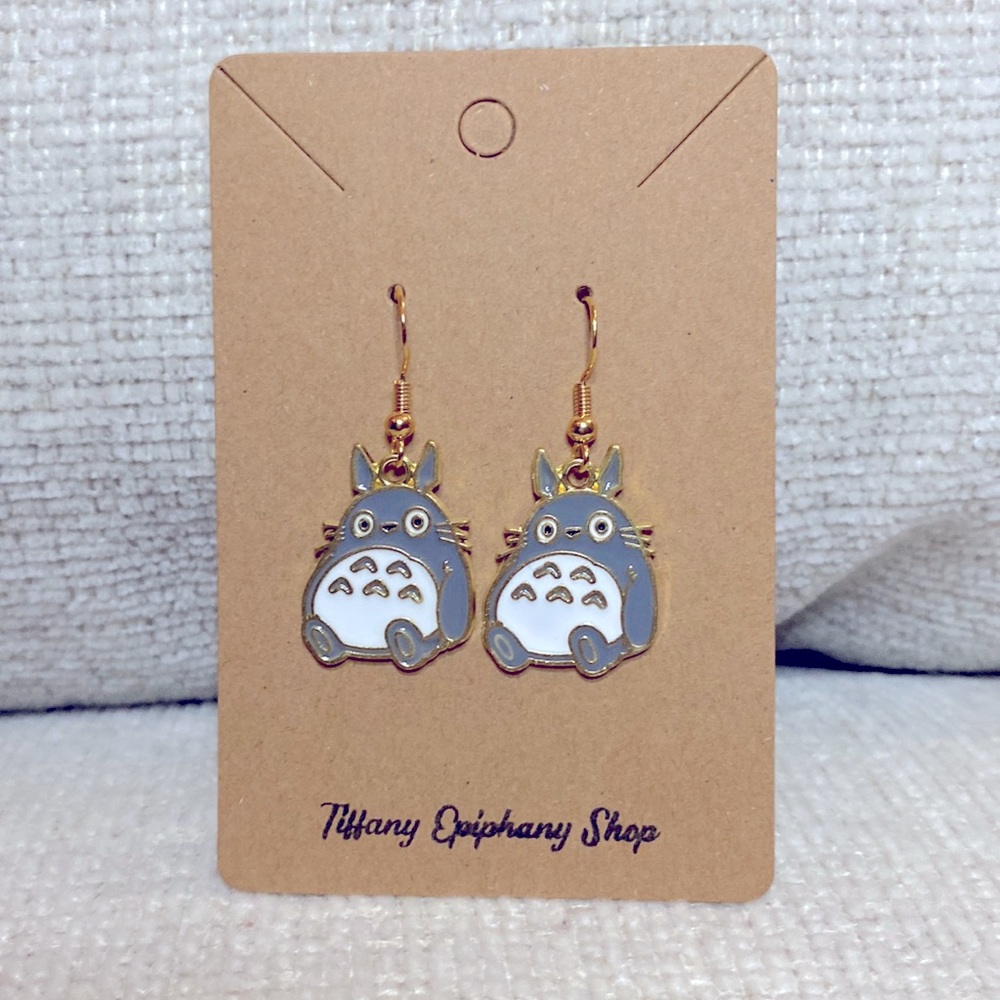 Studio Ghibli Inspired My Neighbor Totoro Hypoallergenic Earrings NWT